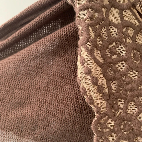 XCVI Ombré Embroidered Lace over Sweater Knit Dress - Picture 4 of 7